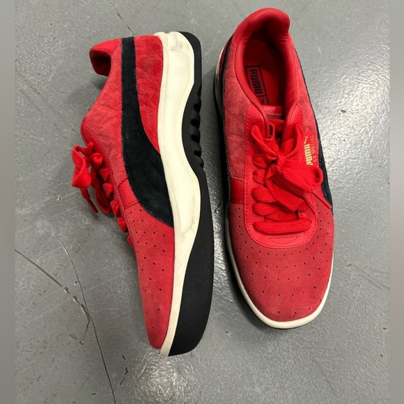 Puma Gv Special Lux Men's 9 Red Suede Lace Up Low Top Sneakers Shoes - Picture 5 of 16